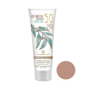 BB krema Australian Gold Botanical z minerali za obraz SPF 50 - srednje temna
